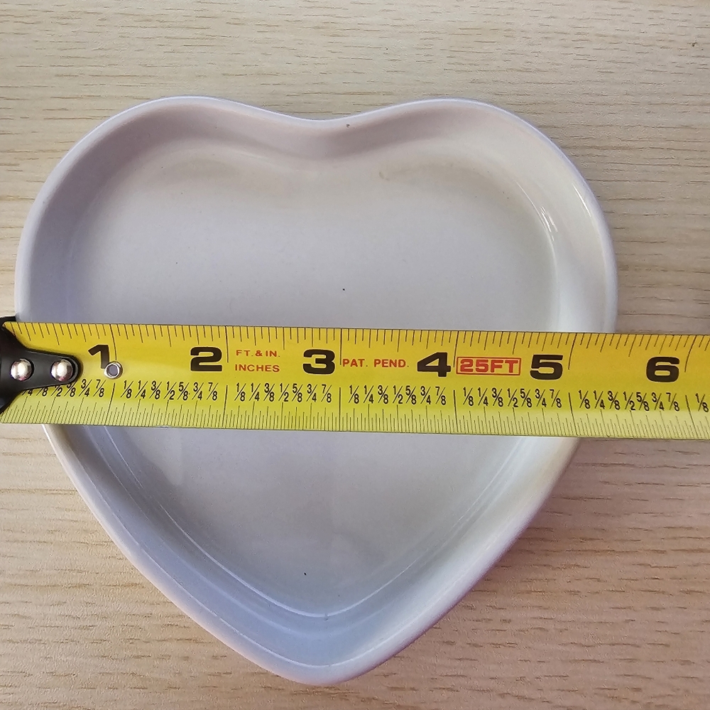 Vintage Kim Anderson Heart Shaped Ceramic Music Box And Trinket Holder Works View 5